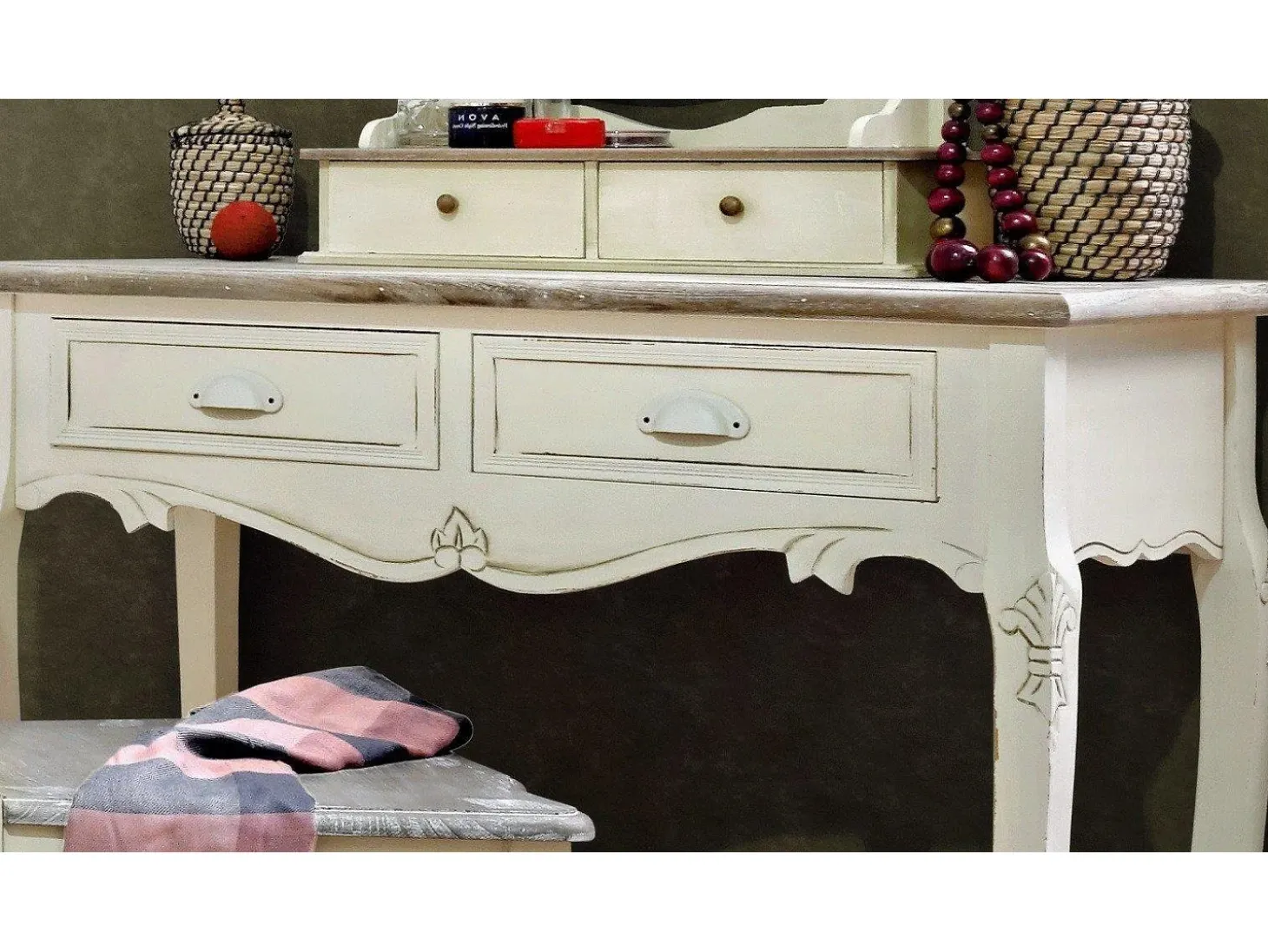 Consola 90x78x40 cm crema Rimini RI016
