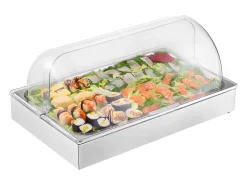 Contenedor de Exhibición Alimentaria de Mostrador SucceBuy, con Tapa para Condimentos
