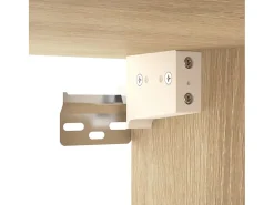 Crofton Muebles para TV de pared 2 uds roble Sonoma 80x34,5x40 cm