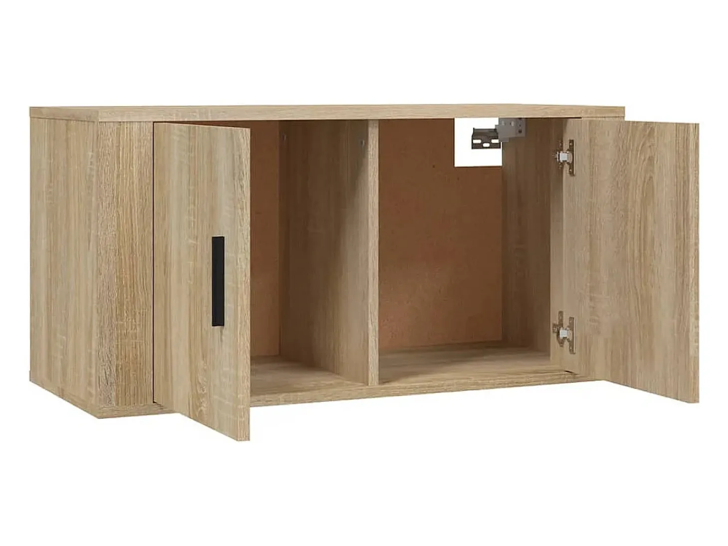 Crofton Muebles para TV de pared 2 uds roble Sonoma 80x34,5x40 cm