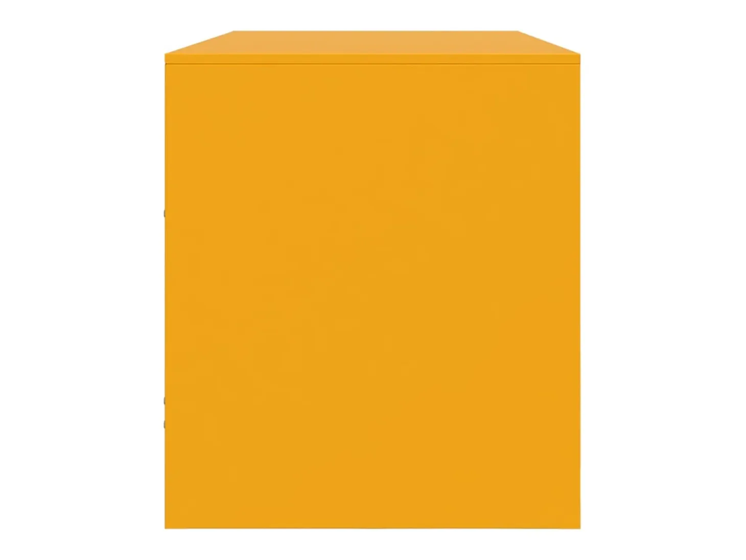 Dafina Mueble para TV de acero amarillo mostaza 99x39x44 cm