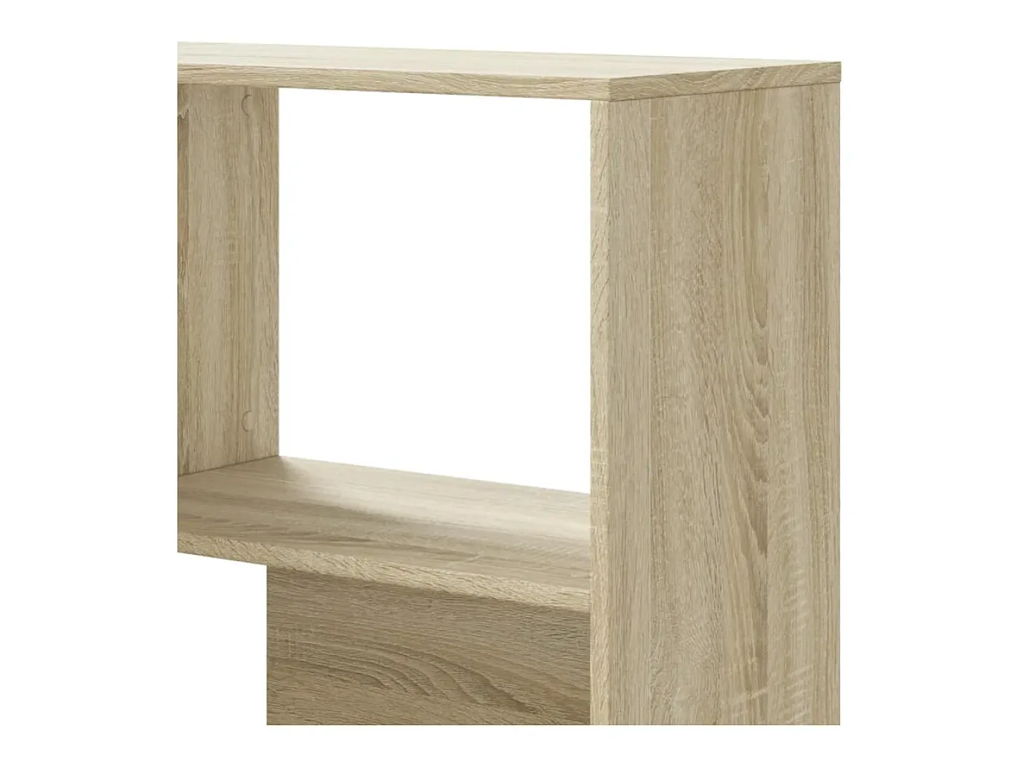 Damir Estantería de esquina 4 niveles madera roble Sonoma 85x85x140cm