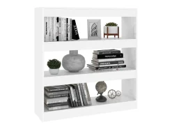 Darren Estantería de libros/divisor de espacios blanco 100x30x103 cm