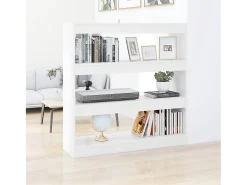 Darren Estantería de libros/divisor de espacios blanco 100x30x103 cm