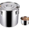 Destilador de Alcohol SucceBuy Kit de Destilación de Agua y Alcohol sin Gas de 30 L en Acero Inoxidable