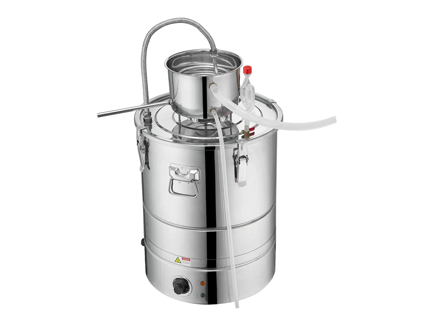 Destilador de Alcohol SucceBuy, 49 L, con Tanque Thumper y Bomba de Agua, Destilación Eficaz para el Hogar y la Artesanía