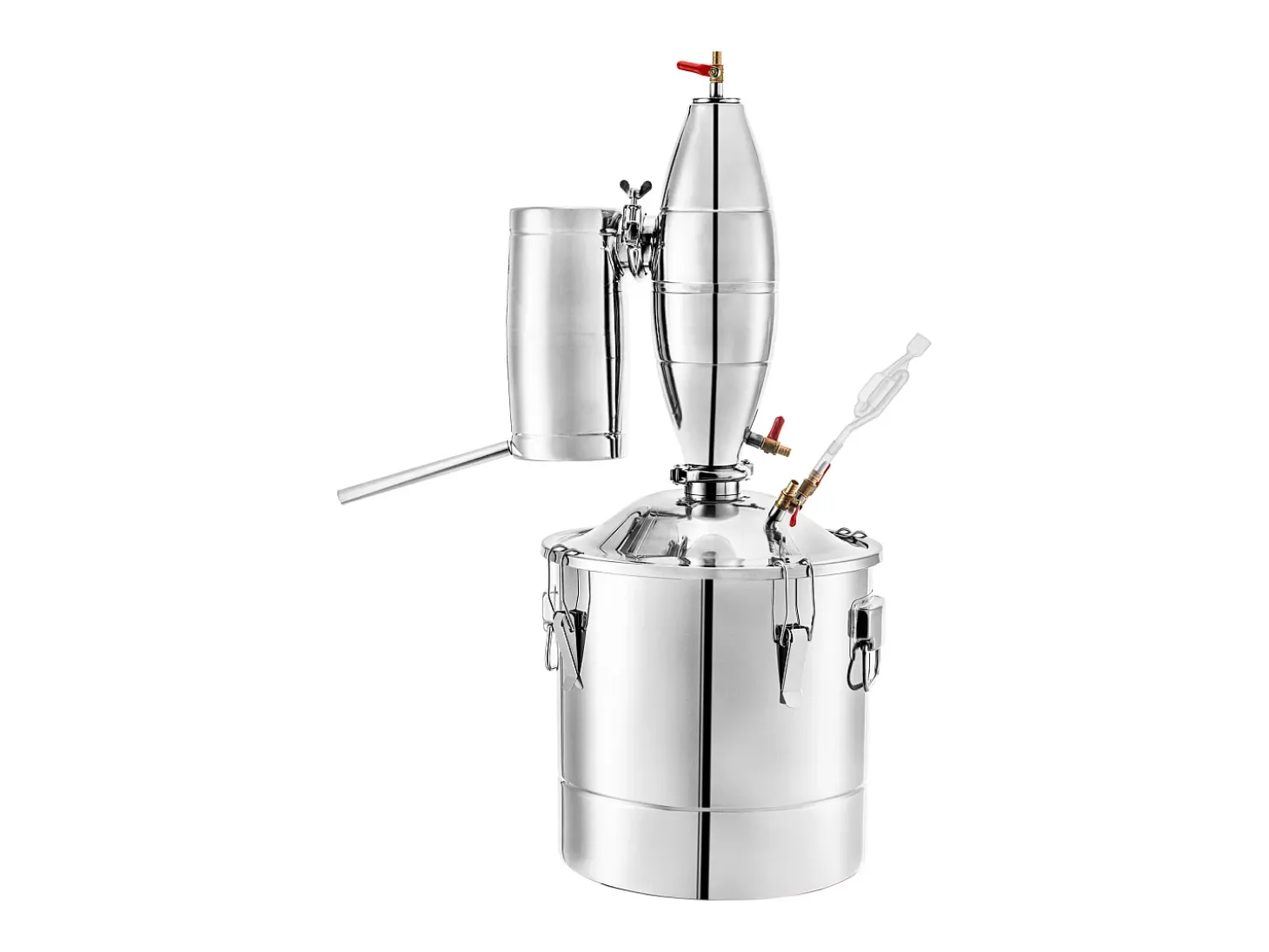 Destilador de Alcohol SucceBuy 70L, Alambique Moonshine, Caldera de Vino para uso Doméstico