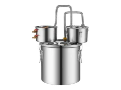 Destilador de Alcohol SucceBuy Destilador de Agua sin Gas Moonshine de 19 L con Barril Thumper y Bomba de Agua de 8 W