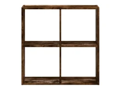 Digna Estantería de madera ingeniería roble ahumado 68,5x32x68,5 cm