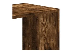 Digna Estantería de madera ingeniería roble ahumado 68,5x32x68,5 cm