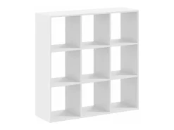 Digna Estantería de madera de ingeniería blanca 102x32x102 cm