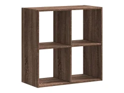 Digna Estantería de madera ingeniería marrón roble 68,5x32x68,5 cm