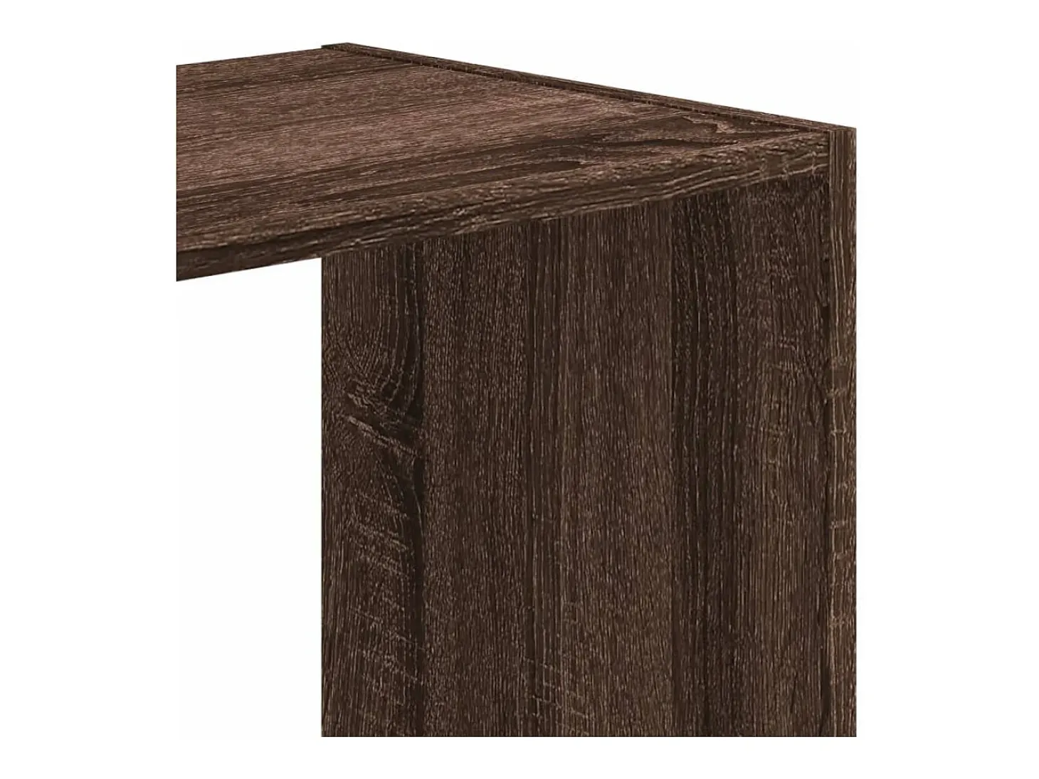 Digna Estantería de madera ingeniería marrón roble 68,5x32x68,5 cm