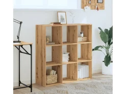 Digna Estantería de madera de ingeniería roble artesano 102x32x102 cm