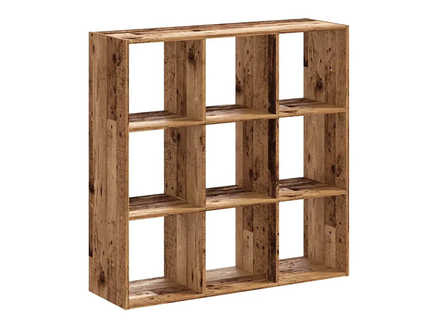 Digna Estantería madera de ingeniería color envejecido 102x32x102 cm
