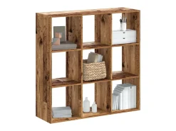 Digna Estantería madera de ingeniería color envejecido 102x32x102 cm