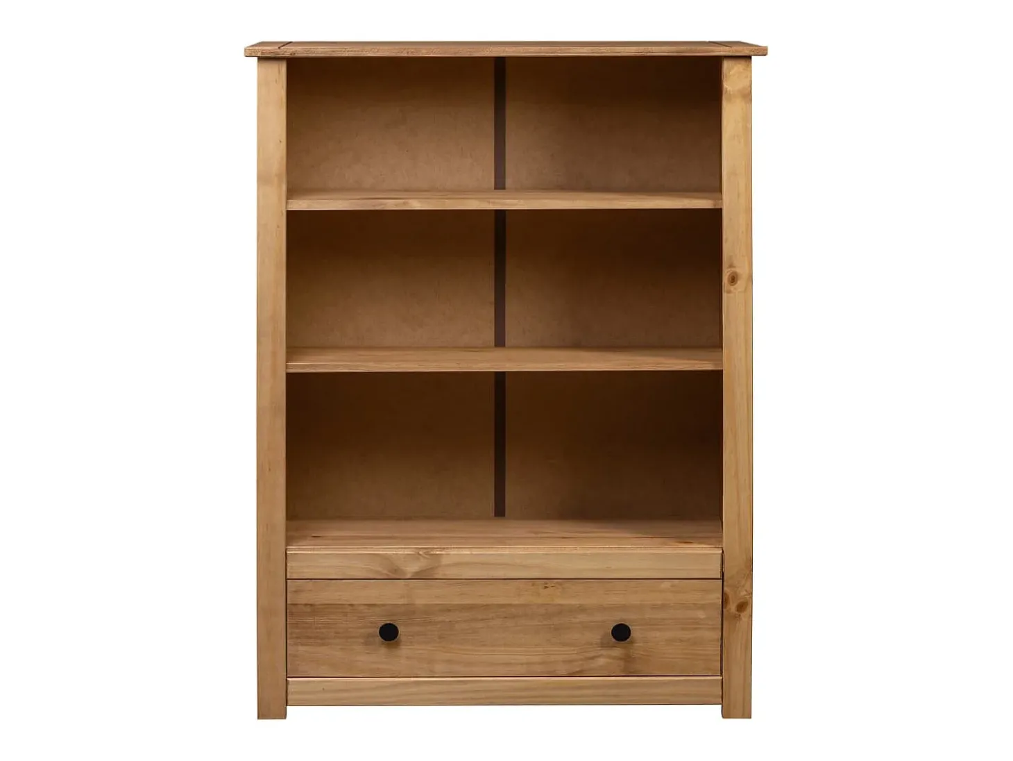 Dina Librería de madera maciza de pino estilo Panamá 80x35x110 cm