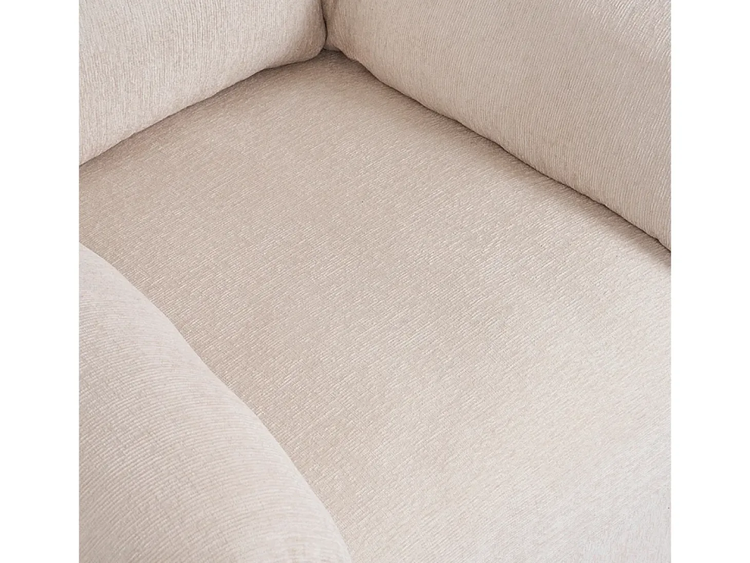 Diseño moderno, tela de chenilla, sillón extragrande, sillón decorativo, sofá individual, beige