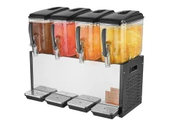 Distribuidor de Bebidas Comerciales SucceBuy 12 L x 4 Depósitos Distribuidor de Bebidas Heladas y Jugos Fríos