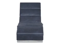 Diván de masaje de piel de ante artificial gris PWFG79628