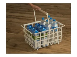 DON HIERRO - Cesta metálica de ordenación con asa, tamaño semi grande, multifuncional y decorativa, ZESTA-
