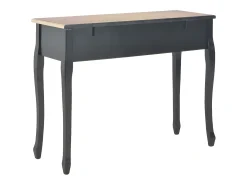 Dressing Console Table with 3 Drawers Black ES211399