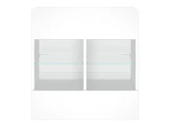 DuBois Mueble de TV de pared con luces LED blanco 58,5x30x60,5 cm