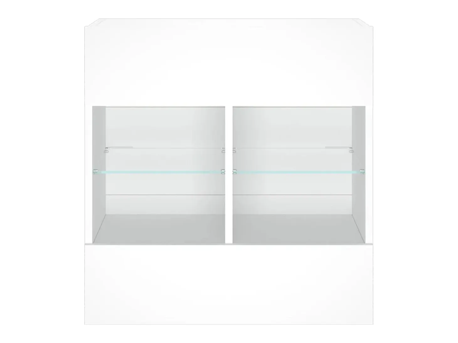 DuBois Mueble de TV de pared con luces LED blanco 58,5x30x60,5 cm