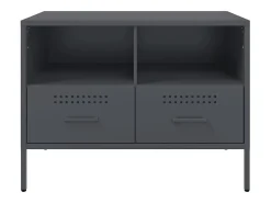 Dundrum Mueble para TV acero gris antracita 68x39x50,5 cm