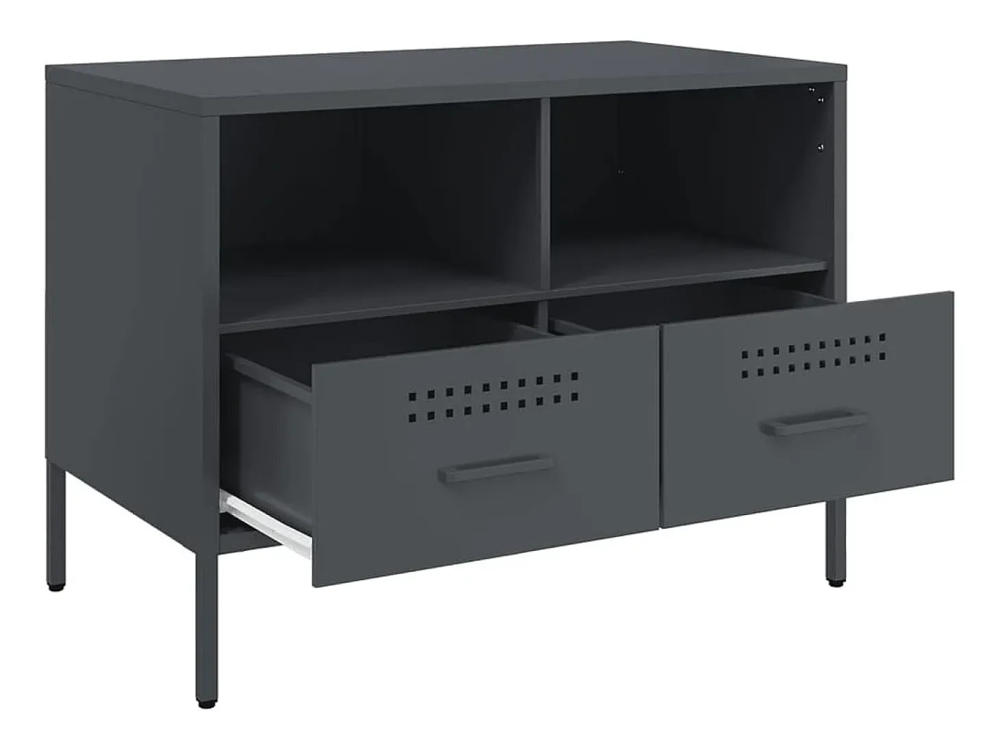 Dundrum Mueble para TV acero gris antracita 68x39x50,5 cm