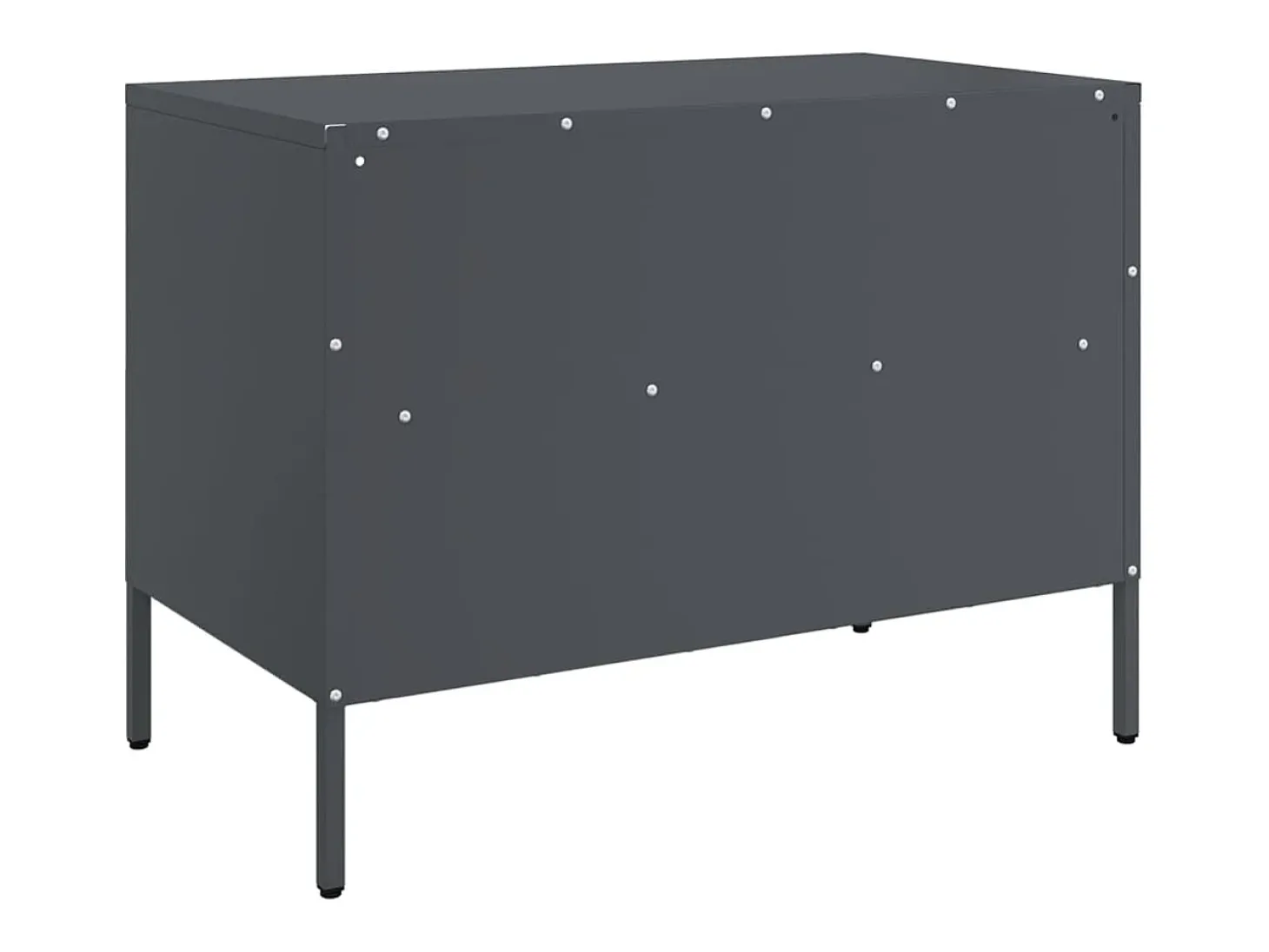 Dundrum Mueble para TV acero gris antracita 68x39x50,5 cm