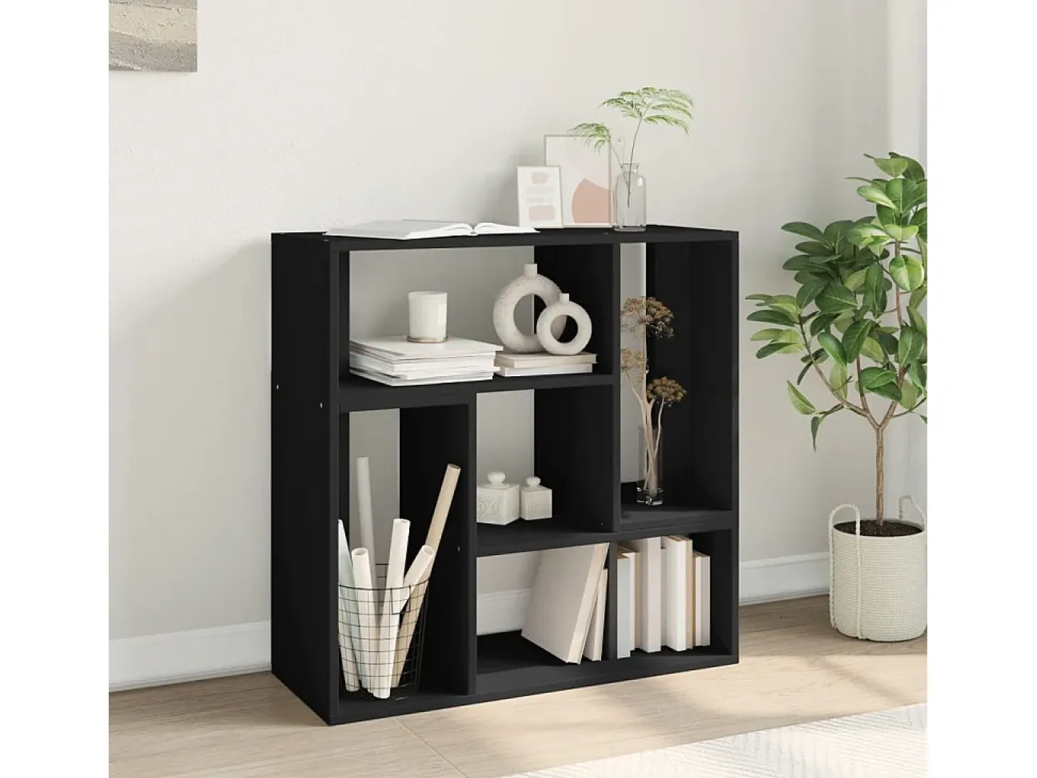 Dunmore Muebles para TV 2 uds madera de ingeniería negro 75x30x50 cm
