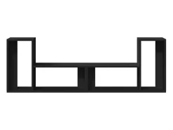 Dunmore Muebles para TV 2 uds madera de ingeniería negro 75x30x50 cm