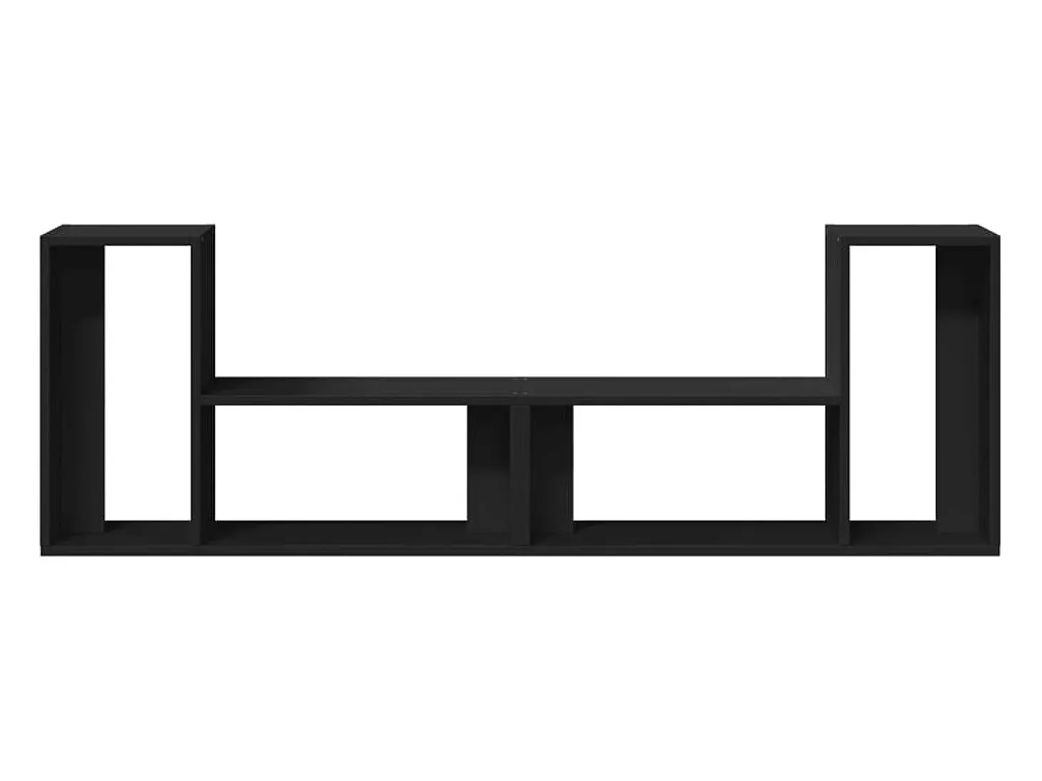 Dunmore Muebles para TV 2 uds madera de ingeniería negro 75x30x50 cm