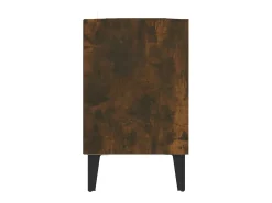 Eadestown Mueble de TV con patas de metal roble ahumado 103,5x30x50 cm