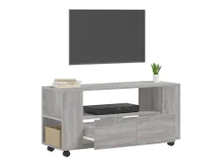 Elli Mueble de TV madera de ingeniería gris Sonoma 102x34,5x43 cm