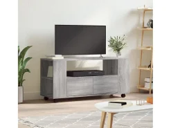 Elli Mueble de TV madera de ingeniería gris Sonoma 102x34,5x43 cm