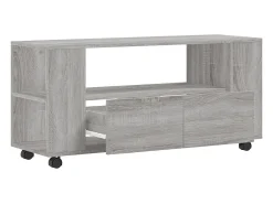 Elli Mueble de TV madera de ingeniería gris Sonoma 102x34,5x43 cm