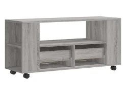 Elli Mueble de TV madera de ingeniería gris Sonoma 102x34,5x43 cm