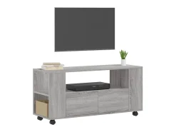 Elli Mueble de TV madera de ingeniería gris Sonoma 102x34,5x43 cm