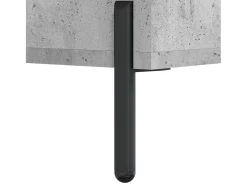 Erasmo Mueble para TV madera contrachapada gris hormigón 80x36x50 cm