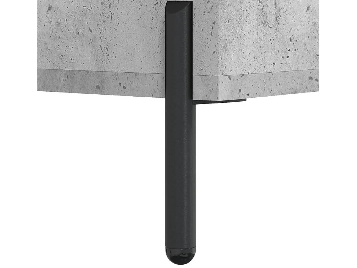 Erasmo Mueble para TV madera contrachapada gris hormigón 80x36x50 cm