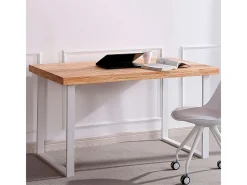 Escritorio Natural diseño nórdico Nordish/blanco 73x120x60 cm Adec