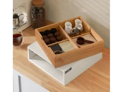 Estante Cafetera, Soporte para Cápsulas de Café o Bolsas de Té, con 1 Cajón FRG179-WN SoBuy ES