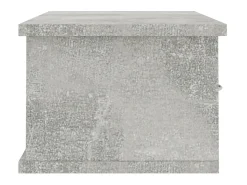 Estante cajones para pared contrachapada hormigón 60x26x18,5cm ES37454