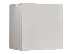 Estante cubo de pared Chronos con 1 puerta blanco brillo 50x35x50 cm