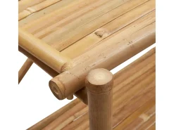 Estante de 3 niveles bambú 100x40x90 cm
