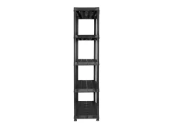 Estante de almacenaje 5 niveles negro plástico 91,5x45,7x185 cm ES924919