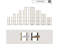 Estante de esquina blanco/pino 29x29x72 bivio