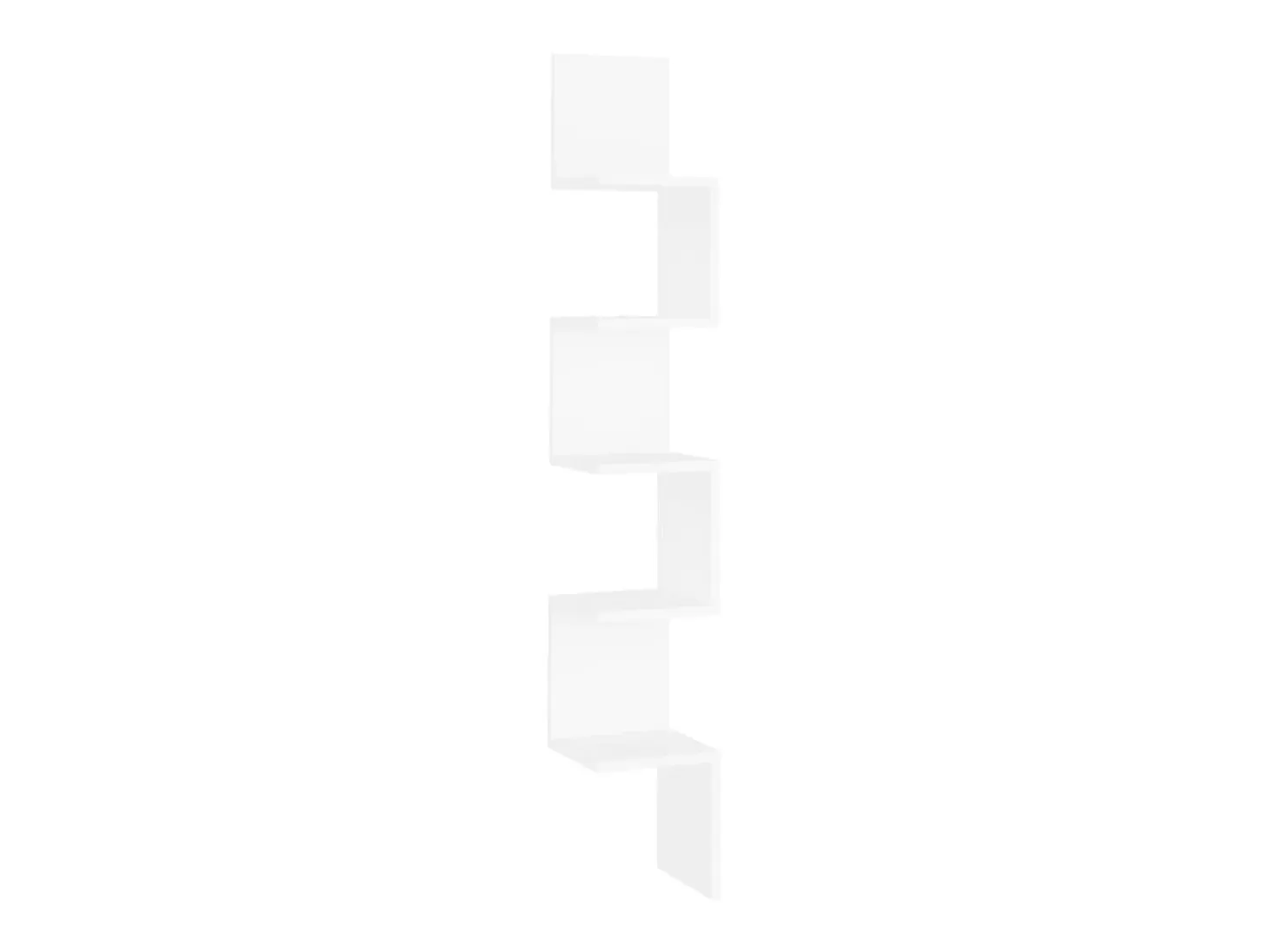 Estante de esquina de pared madera contrachapada 20x20x127,5 cm ES97502